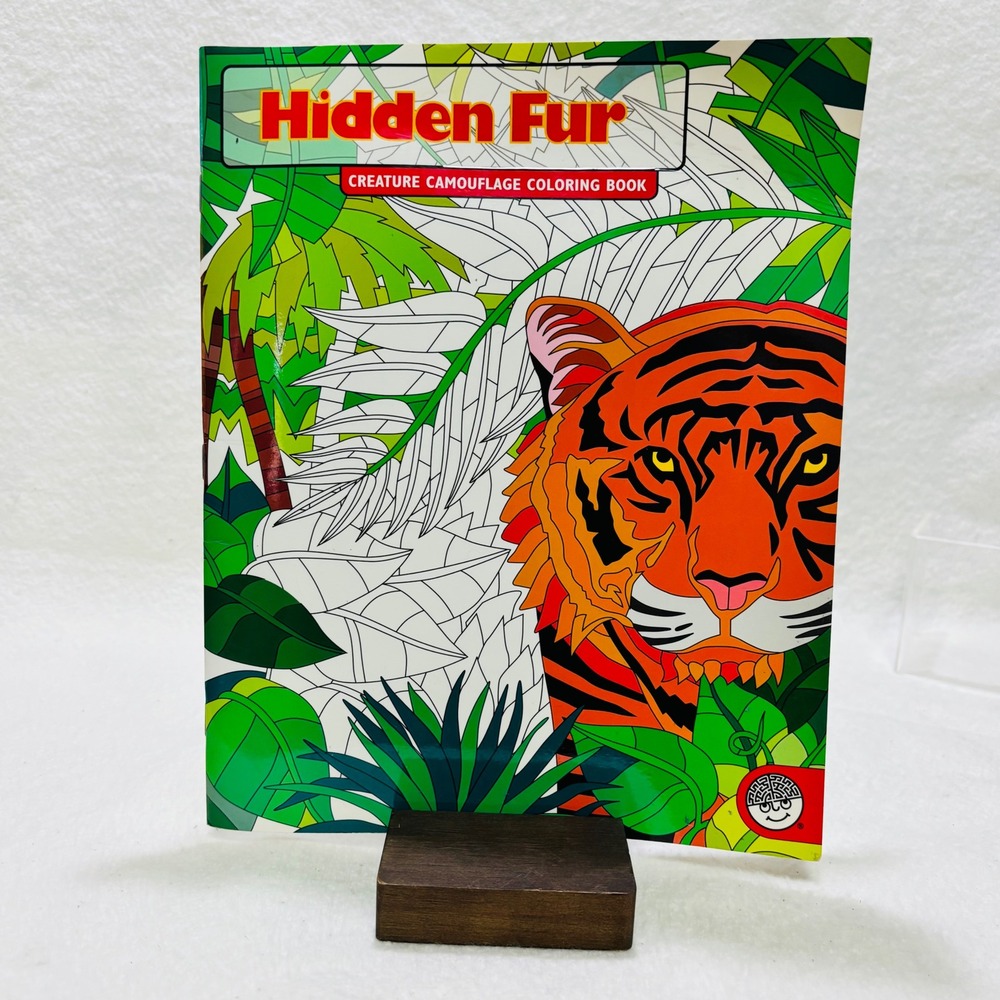 MindWare Hidden Fur Creature Camouflage Coloring Book Nature Animals 25075